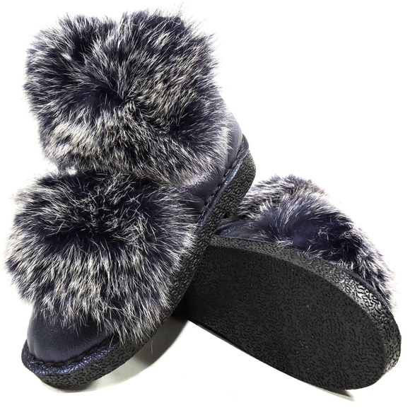 ALESSANDRO DI MARIABlue Soft Leather Bootie